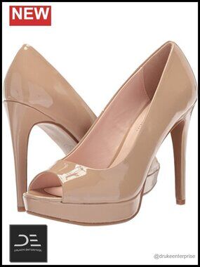 Patent Leather Pumps with 4.5 Inch Heels, Dressy Casual Heels